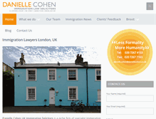 Tablet Screenshot of daniellecohenimmigration.com